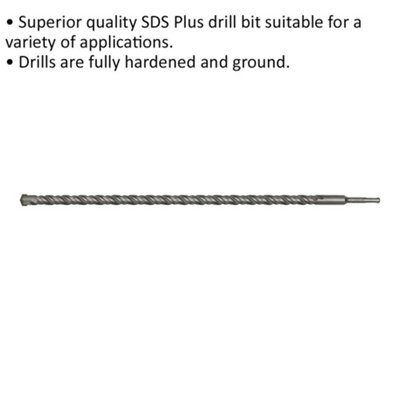20 x 600mm SDS Plus Drill Bit - Fully Hardened & Ground - Smooth Drilling