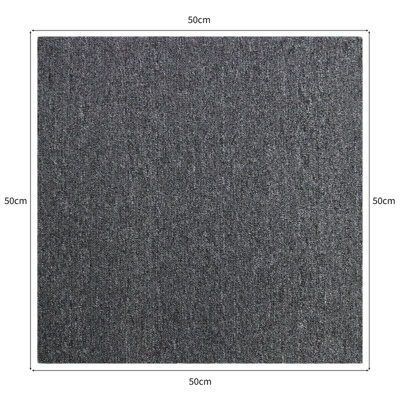 20 x Carpet Tiles 5m2  Anthracite - 5