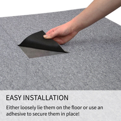 20 x Carpet Tiles 5m2  Platinum Grey - 3