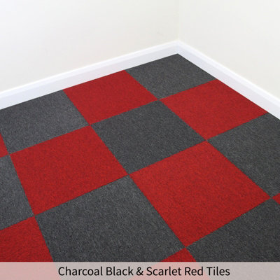 20 x Carpet Tiles 5m2  Scarlet Red