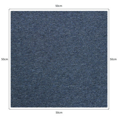 20 x Carpet Tiles 5m2  Storm Blue - 3