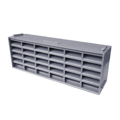 20 x Grey Interlocking Air Brick Vents 9" x 3" Grille for Air Flow Ventilation