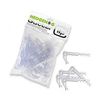 20 x Hedgehog Gutter Brush Clips Clean Leaf & Debris Free Gutters