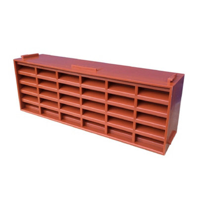 20 x Terracotta Interlocking Air Brick Vents 9" x 3" Grille for Air Flow Ventilation