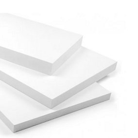 20 x White Rigid Polystyrene Foam Sheets 1000x500x25mm Thick EPS70 SDN Slab Insulation Boards