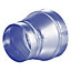 200-125mm Metal Duct Reducer Round Reducer Duct Fitting Pipe Increaser Reducer Galvanized Steel