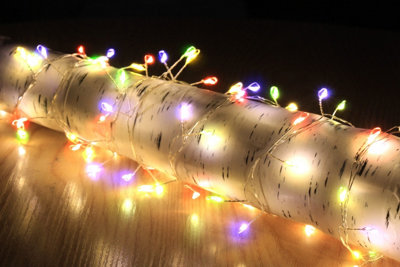 200 4m Copper Wire Cluster Lights w/Multi-Colour LEDs. 4 metres in length and a 5 meter lead wire.