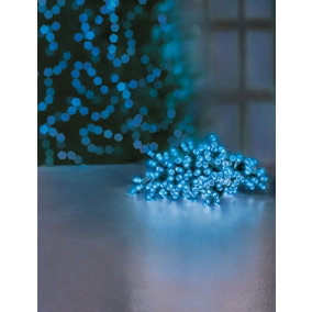 200 Battery Operated LED Timelights Blue Multi-action