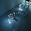 200 LED 10 Starburst Premier Christmas Outdoor Battery Timer Lights in Cool White