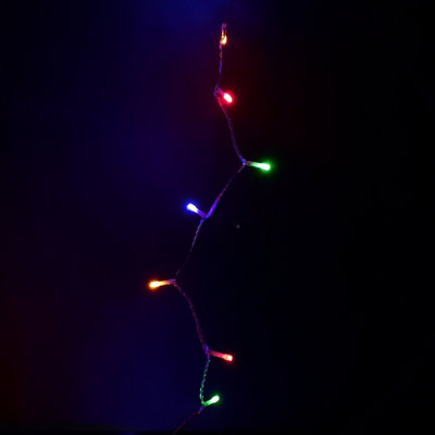 200 LED 16m Premier Christmas Outdoor 8 Function Lights Clear Wire in ...