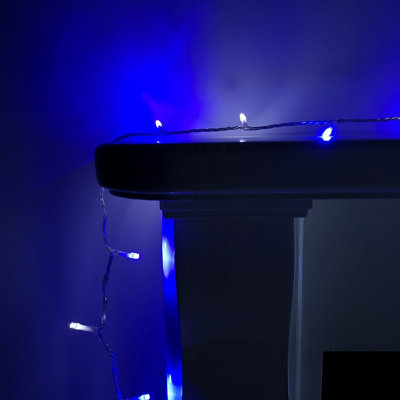 200 LED 16m Premier Christmas Outdoor Function Lights Timer Clear Cable ...