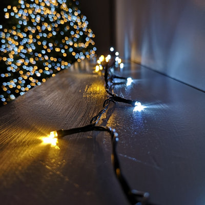 200 LED 16m Premier SupaBrights Indoor Outdoor Christmas Multi Function Mains Operated String Lights with Timer