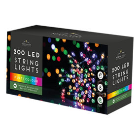 200 Led Battery Lights - Multicoloured