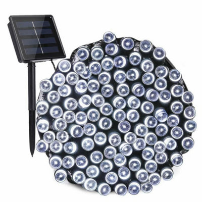 200 Led Outdoor Garden Solar Lights Fairy String Light For Party Wedding-Cold White