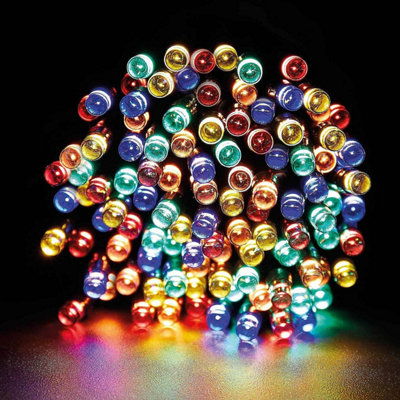200 LED Solar String Lights, Multicolour, 21.9m, 8 Light Modes, Weather-Resistant, Auto On/Off, Outdoor Garden Lights