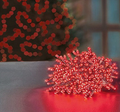 200 LED Supabrights Red Christmas String Tree Lights 16M Lit Length ...