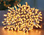 200 LED Supabrights Vintage Gold Multi-action 16M Lit Length Clear Cable