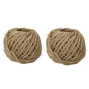 200 Metres 2.5mm Sisal Twine String Jute Ball For Hobby Craft And Gardening Use