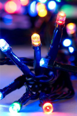 200 Multicoloured LED Christmas String Lights - 3