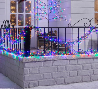 200 Multicoloured LED Christmas String Lights - 6