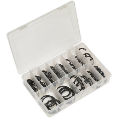200-Piece Metric Circlip Assortment Set for Internal and External Applications