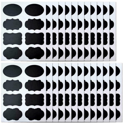 200 Reusable Chalkboard Labels Waterproof, Removable,Erasable ...