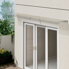 200 x 40 cm Awning for Door Window Exterior Front Door Overhang Awning Window Door Cover for Rain Sunlight Protection