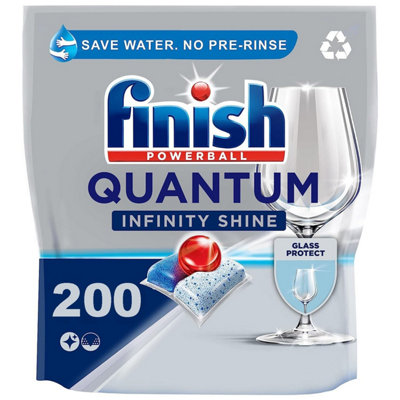 200 x Finish Quantum Infinity Shine Dishwasher 100 Tablets Bulk Buy at B&Q