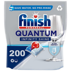 200 x Finish Quantum Infinity Shine Dishwasher 100 Tablets Bulk Buy