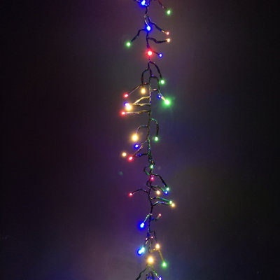 2000 LED 25m Premier Christmas Outdoor Cluster Timer Lights in Multicoloured - 3