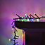 2000 LED 25m Premier Christmas Outdoor Cluster Timer Lights in Multicoloured
