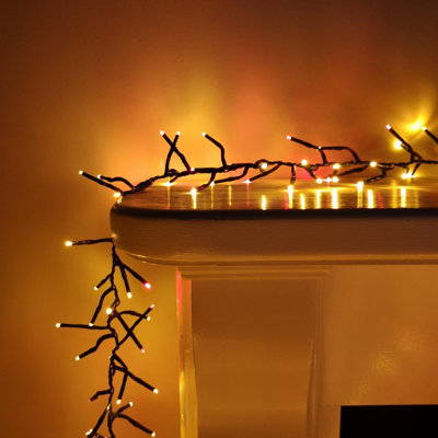 2000 LED 25m Premier Christmas Outdoor Cluster Timer Lights in Rainbow - 7