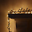 2000 LED 25m Premier Christmas Outdoor Cluster Timer Lights in Vintage Gold