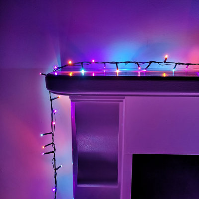 2000 LED 50m Premier TreeBrights Indoor Outdoor Christmas Multi Function Mains Operated String Lights with Timer in Rainbow - 3
