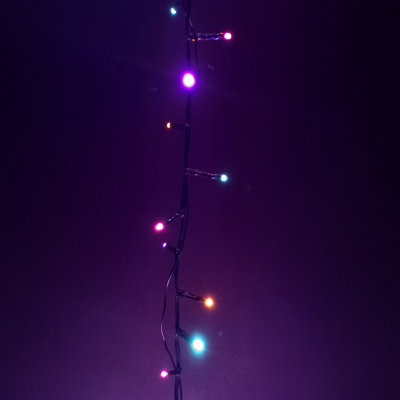 2000 LED 50m Premier TreeBrights Indoor Outdoor Christmas Multi Function Mains Operated String Lights with Timer in Rainbow - 4
