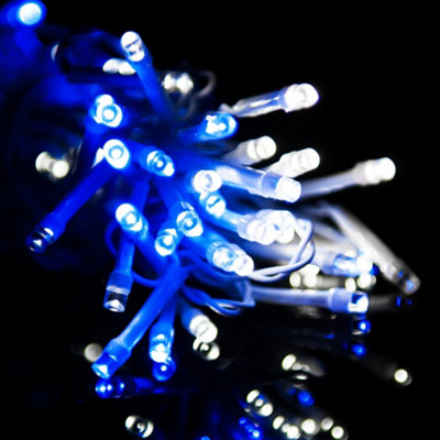 2000 LED ICICLE LIGHTS - BLUE AND WHITE