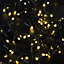 2000 LEDs Warm White Compact Lights Green Cable with 8 Effects Multifunction Auto Memory Indoor/Outdoor Christmas Home Decorations