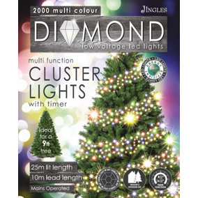 2000 Multi Colour Diamond Cluster LED 9' Time Smart