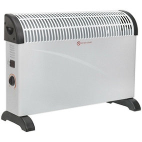2000W Convector Heater - Rotary Thermostat - 3 Heat Settings - 230V Supply