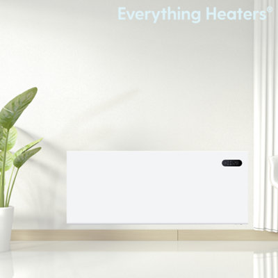 2000W Electric Panel Heater for Home or Office - Wall Mounted or Portable Freestanding with Touchscreen Timer and Thermostat