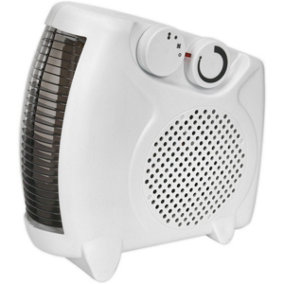 2000W Fan Heater - 2 Heat Settings - Thermostat Control - Composite Case