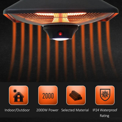2000W Hanging Halogen Outdoor Patio - 6