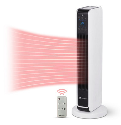 2000W Oscillating Digital Ceramic Tower Fan Heater with Remote Control |  DIY at Bu0026Q