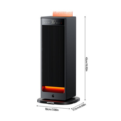 2000W Portable Indoor Heater for Living Rooms and Bedrooms, Electric ...