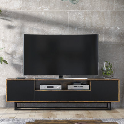 200cm oak tv shop unit