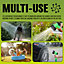 200ft Expandable Flexible Hosepipe Garden Hose Pipe Magic Snake With Gun Watering Outdoor