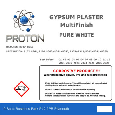 200g Snow White Gypsum Multi Finish Plaster Repair Filler With Polymers