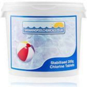 200g Stabilised Chlorine Tablets  Swimming Pool Chemicals  5kg