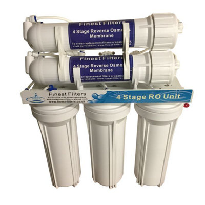 200gpd 4 Stage Reverse Osmosis RO Unit with Optional DI Chamber (No DI ...