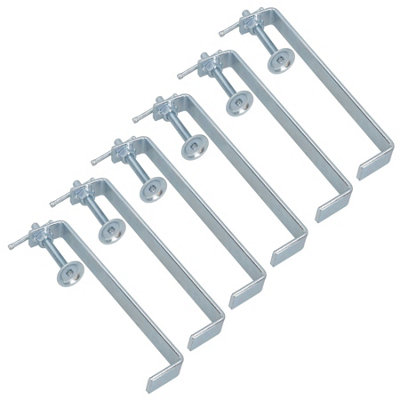 200mm Brick Laying Profile Clamp Holder Fastener Carpentry Internal Wall Clamps 6pc